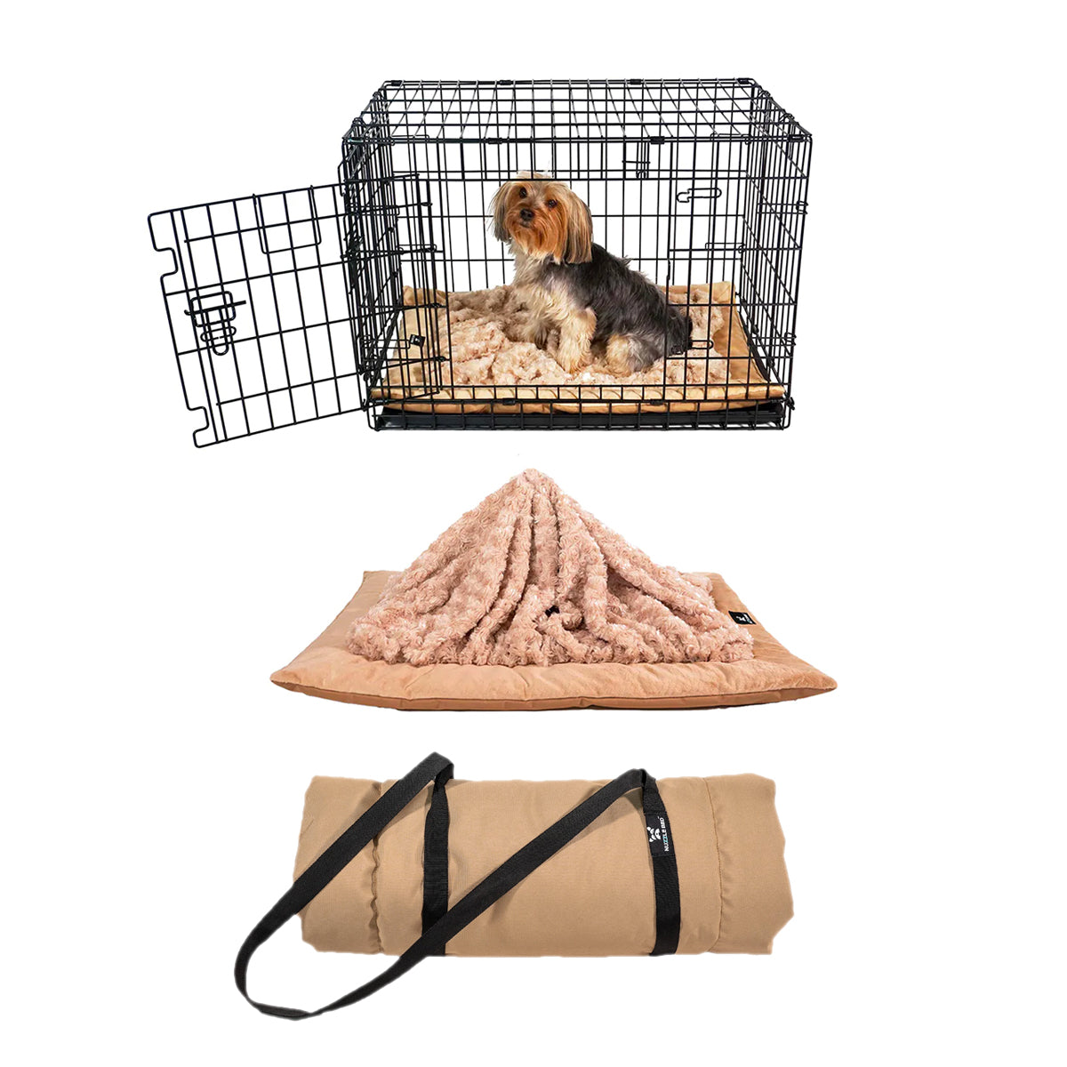 Travel & Crate Mat Beige (Small) 21.5"x 30"